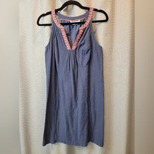 Boden Embroidered Shift Dress Size 6